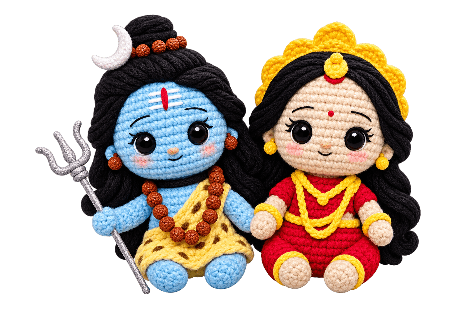 shiv-parvati-amigurumi